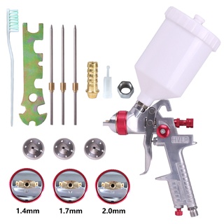 Bộ súng phun sơn xe hơi chuyên nghiệp 1.4/1.7/2.0mm 600ml kèm phụ kiện
