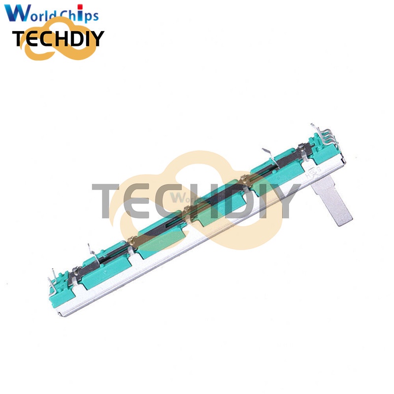 Điện Trở 75mm B103 10K Ohm Hai Thanh Trượt Đôi Bằng Carbon Phim Trượt B103