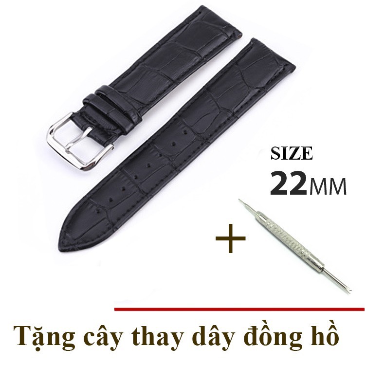 Dây đồng hồ da cao cấp SIZE 22mm