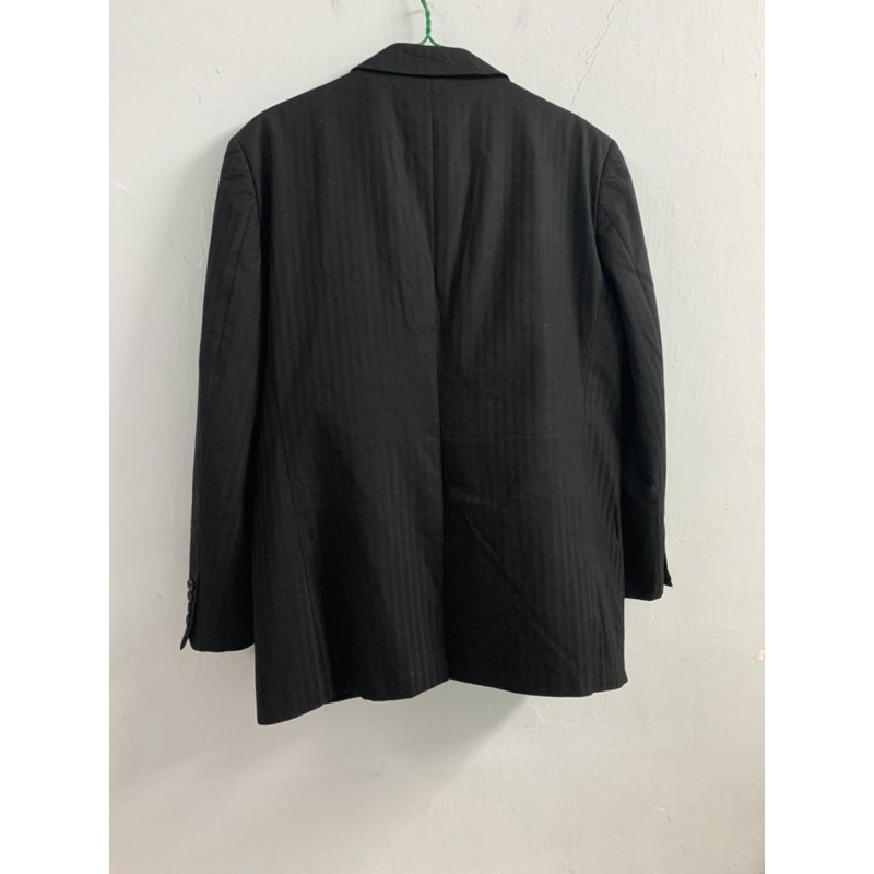 Áo vest / blazer Nam kẻ đen hàng đẹp Nhật Bản