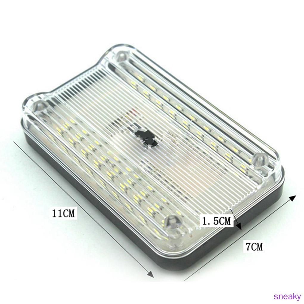 Đèn Trần Sne.12V 36 Bóng Led Ánh Sáng Trắng Cho Xe Hơi