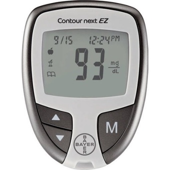 Máy đo đường huyết Bayer Contour Next EZ  - Kèm 10 que thử và 10 kim