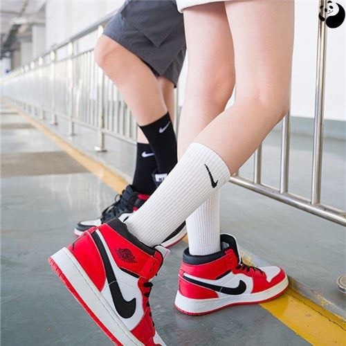 Tất vớ nike nữ nam cổ cao cao cấp công sở cotton cute Hàn Quốc