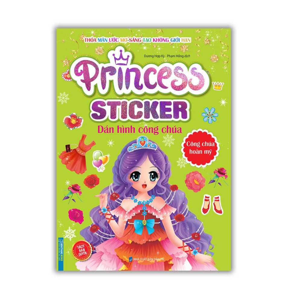 Sách combo Princess sticker - Dán hình công chúa (Bộ 8 cuốn)