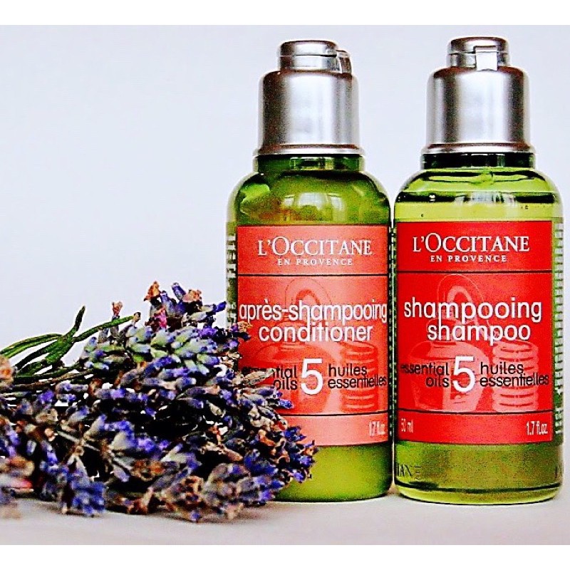 Dầu xả 5 loại tinh dầu cho tóc khô và hư tổn  L'Occitane Aromacho Conditioner 50Ml