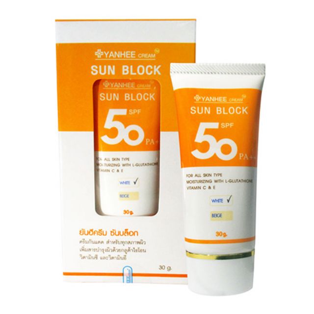 Kem chống nắng Yanhee Cream Sun Block (White) Thái Lan (30g)