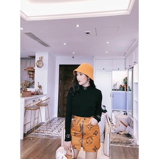 Chân váy lụa dày khoá giữa sz S