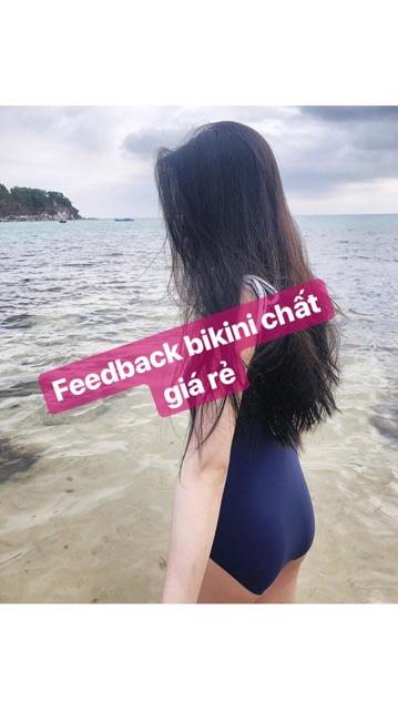 đồ bơi nữ bodysuit 1 mảnh viền trắng đen/xanh hở lưng  -JAMI-MOM10