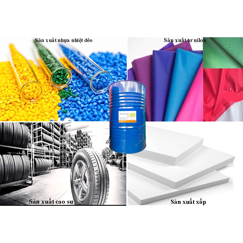 Dung Môi Pha Nhựa Polyester [1lit] - Nước pha loãng keo composite - Styrene monomer (SM) C8H8, Đài Loan, 180kg/phuy
