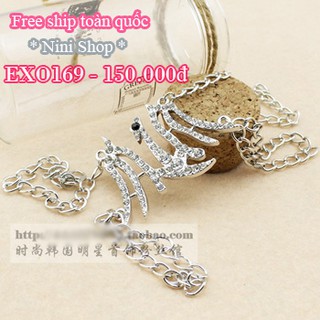 [SALE kịch sàn] Vòng tay kiểu kèm nhẫn EXO