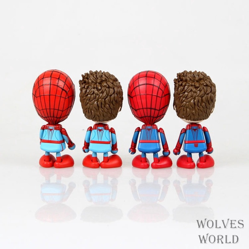 Mô Hình Spider-Man Bằng Pvc 2 Phong Cách Chibi