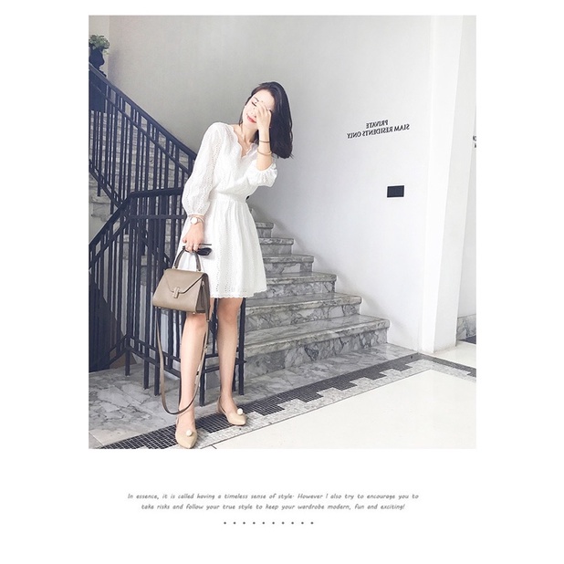 Váy Hoạ Tiết Thêu Nổi 2 Món