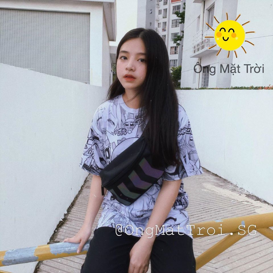 Túi đeo chéo nam nữ PHẢN QUANG 4 SỌC cá tính unisex thời thượng uzzlang