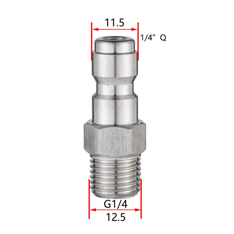 Máy phun rửa áp lực Bọt tuyết Đầu nối cắm nhanh 1 inch để phun- Bộ điều hợp Wand Lance Ngắt kết nối nhanh Lắp nhả