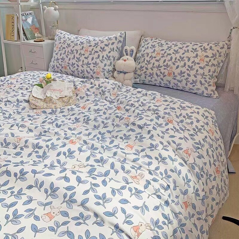Bộ Chăn Ga Gối ❤️ Cotton living 100% cao cấp đủ size ga giường họa tiết kẻ miễn phí bo chun nhập khẩu Hàn Quốc