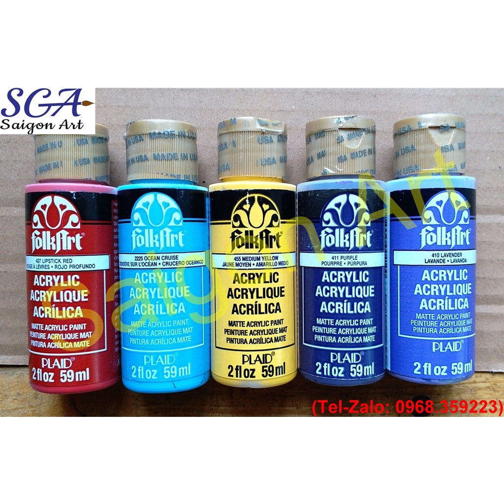 Màu acrylic FolkArt 59ml - Loại MATTE
