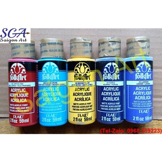 Màu acrylic vẽ vải FolkArt 59ml - Loại mờ MATTE và bóng GLOSS