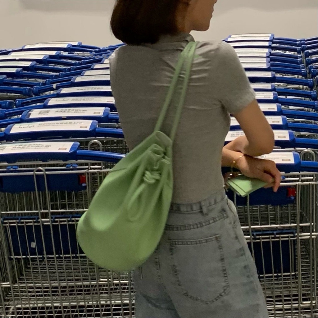 3fter Tự Làm | Túi Đeo Chéo Dây Rút Sức Chứa Lớn Thiết Kế Thời Trang