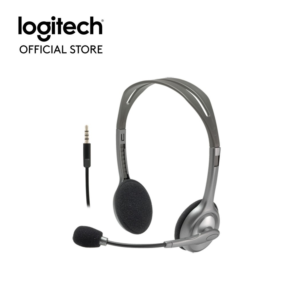 Tai Nghe Chụp Tai LOGITECH H111 (1 GIẮC 3.5mm) Cho Laptop, Smart Phone - BH 2 Năm Chính Hãng - Hưng Long PC