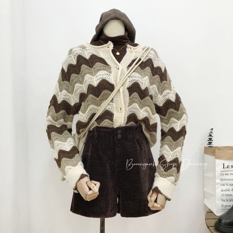 Quần Đùi Nhung Lưng Cao #6575 1681273 Hàng Quảng Châu