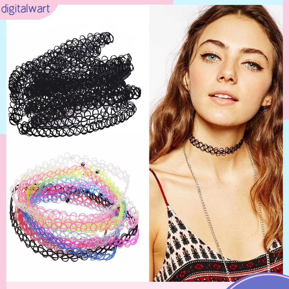 Bộ 12 vòng cổ choker thời trang nữ tính