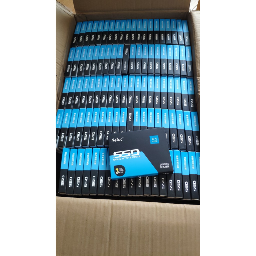 Ổ cứng SSD Netac, Samsung 120GB, 128GB, 240GB, 250GB, 256GB, 480GB chuẩn SATA3 6Gbps-  Bảo hành 3 năm. KM cáp SATA.