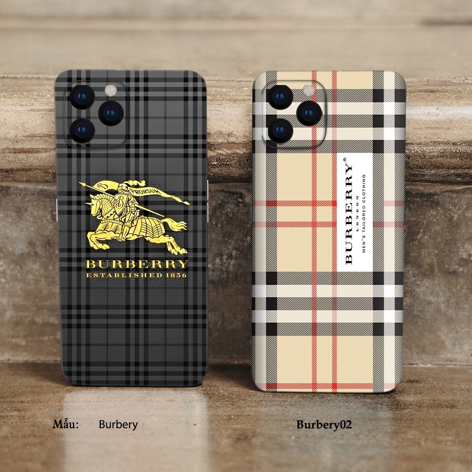 Miếng dán điện thoại hình Burberry, miếng dán Skin cho iphone và nhiều dòng máy khác