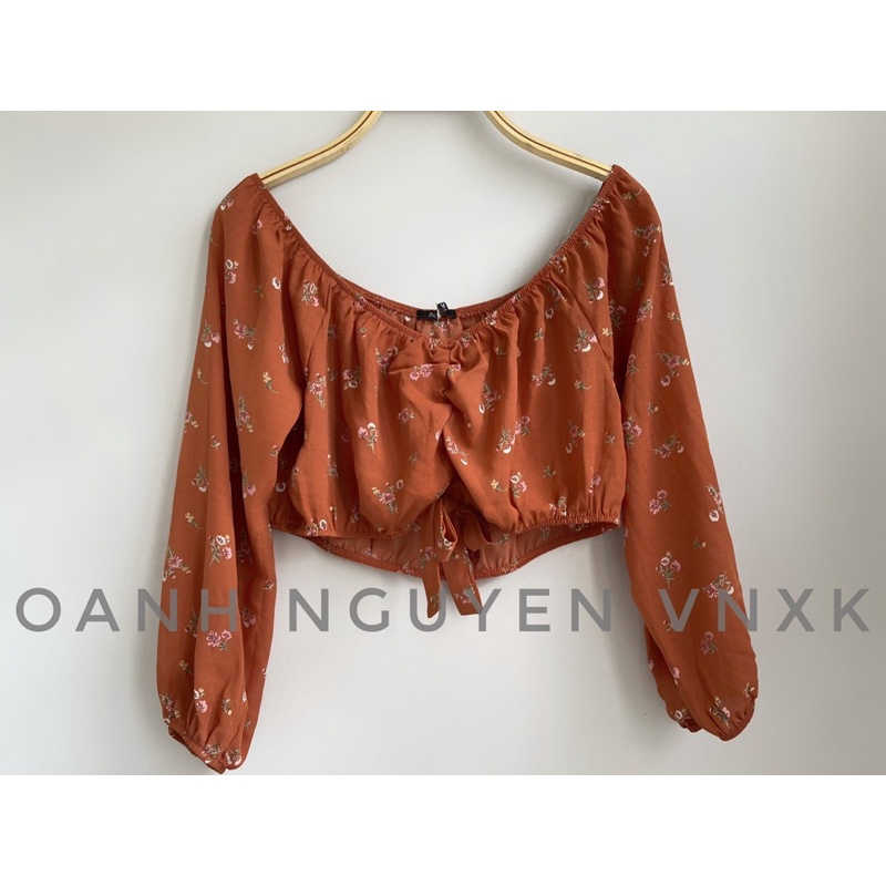 ÁO CROPTOP HOA NHÍ- ẢNH CHỤP THẬT
