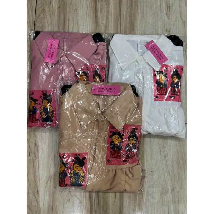 Set bộ chéo tà, set bộ hai món áo sơ mi chéo tà kèm quần ngắn