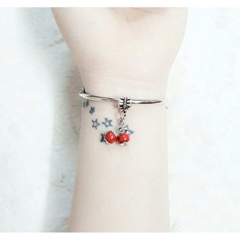 sỉ 10c kiềng tay cherry gốm sứ - giảm 40% - giá 85k