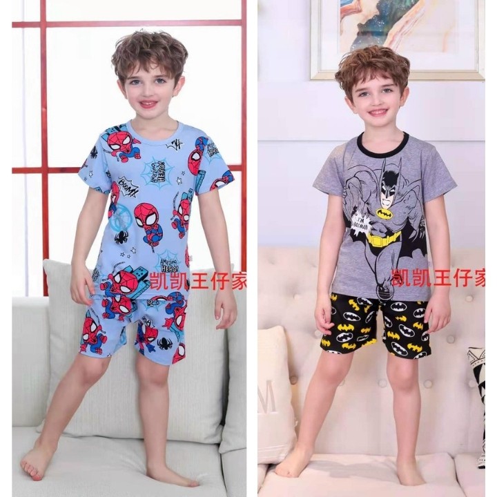 Bộ cotton xuất Hàn cho bé dưới 10 tuổi siêu mát thấm hút mồ hôi tốt 5 mẫu (kèm ảnh thật)