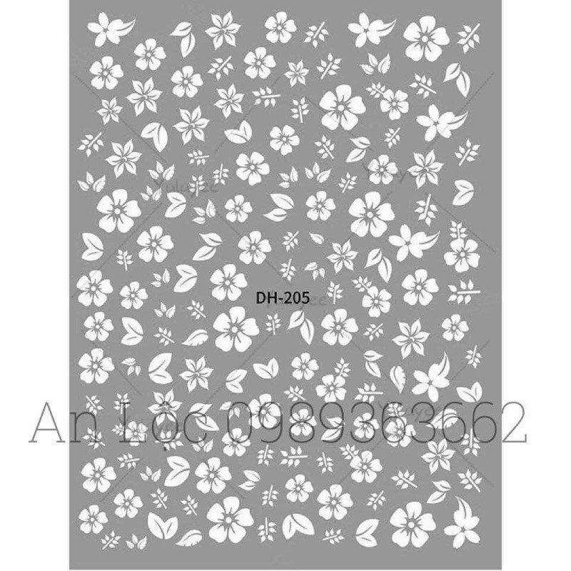 Stiker hoa tấm hàng chuẩn đẹp