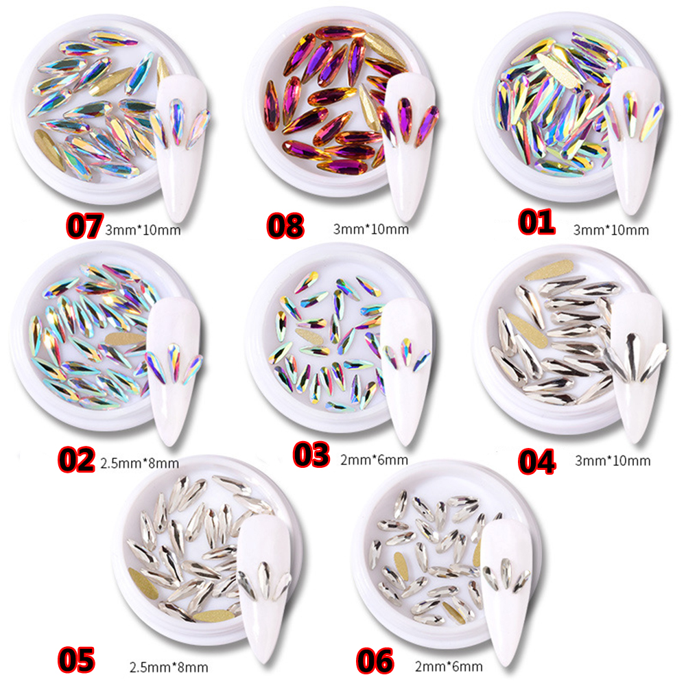 [Hàng mới về] Phụ kiện kim cương giả 3d trang trí móng nghệ thuật