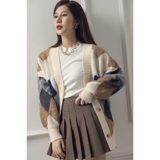 [Mã SKAMPUSH11 giảm 10% đơn 200k] Áo Cardigan Trám Phom Rộng Chất Len Xù Lông Cực Lạ, Siêu Dày Dặn | BigBuy360 - bigbuy360.vn