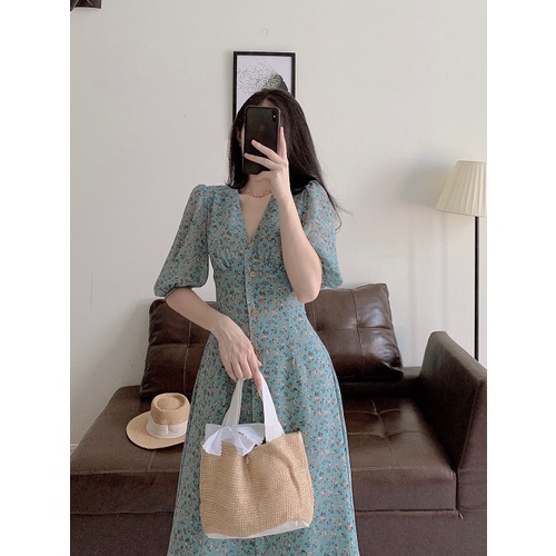Váy xanh tay lửng_D064S1_LYNNA | BigBuy360 - bigbuy360.vn