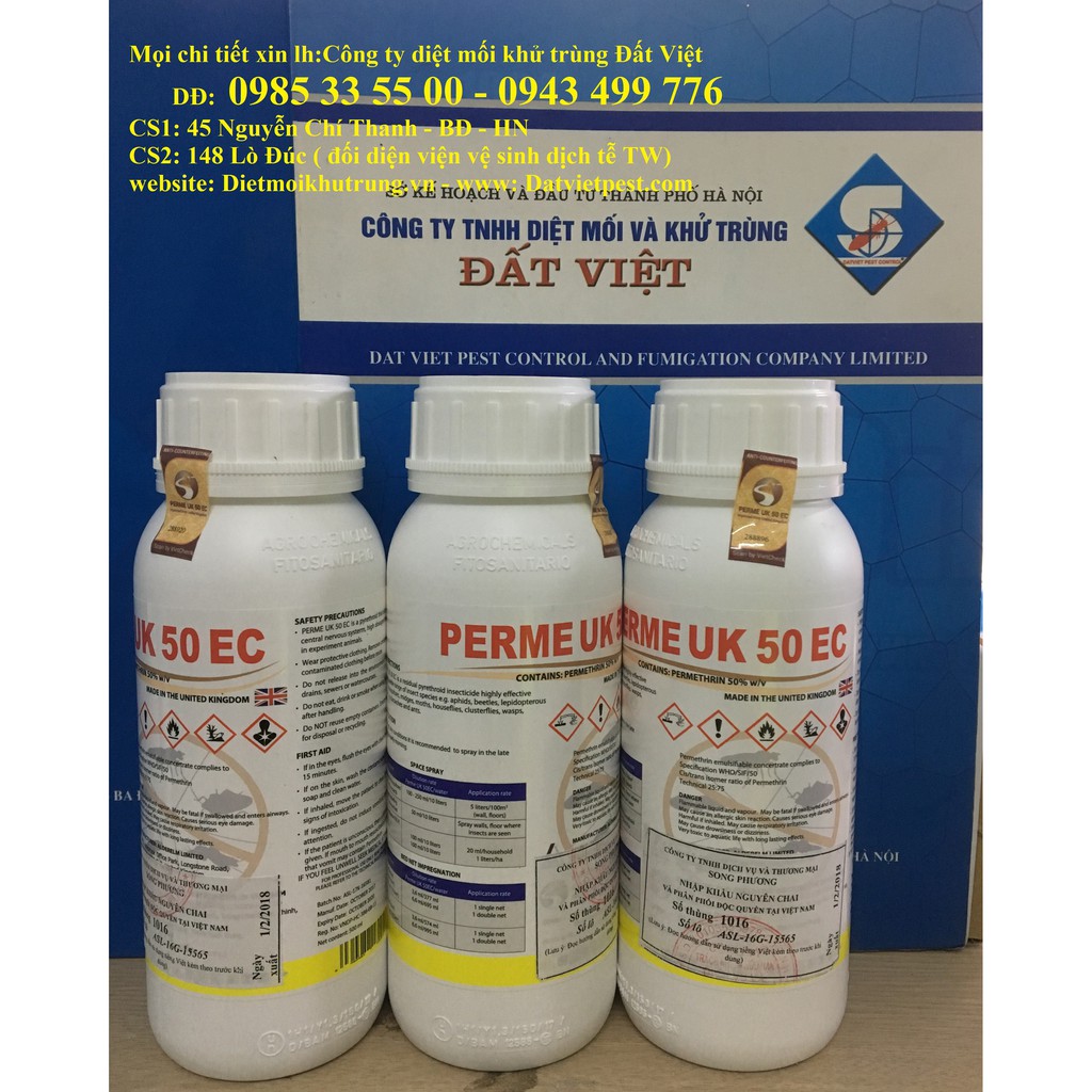 Thuốc diệt muỗi Perme uk 50 EC chai 100 ml