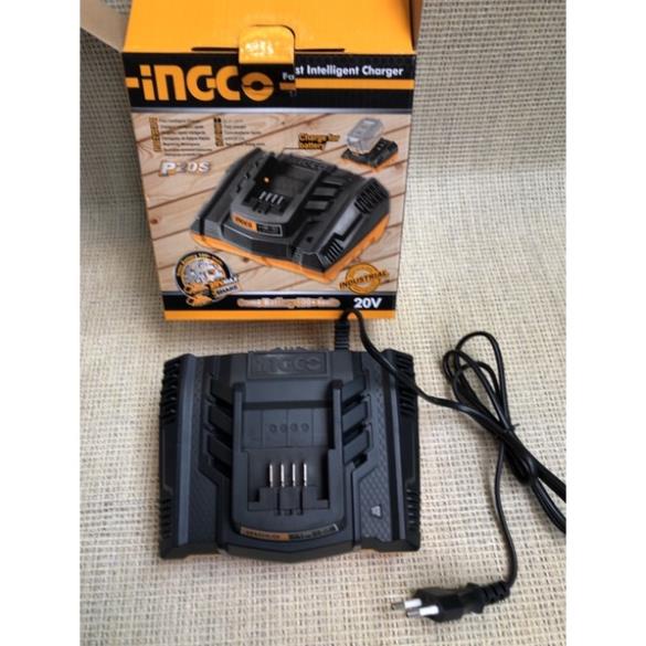 Đế sạc nhanh thông minh pin 20V INGCO FCLI2003 - Bộ sạc siêu nhanh - dock sạc