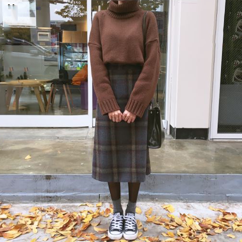 Chân váy lưng cao kiểu dáng nhẹ nhàng thanh lịch cho nữ | BigBuy360 - bigbuy360.vn