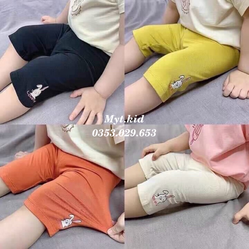 quần legging lửng thun 4c siêu mềm mại cho bé gái MS555