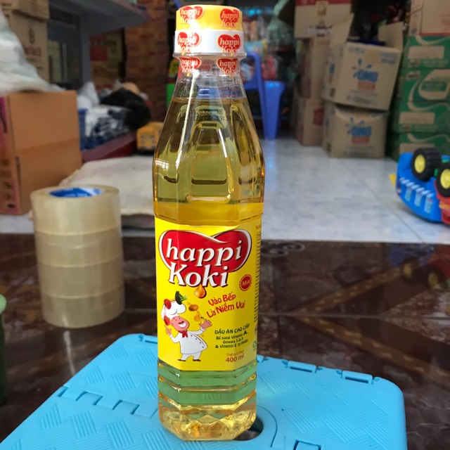 Dầu ăn Happi koki 400ml,1l