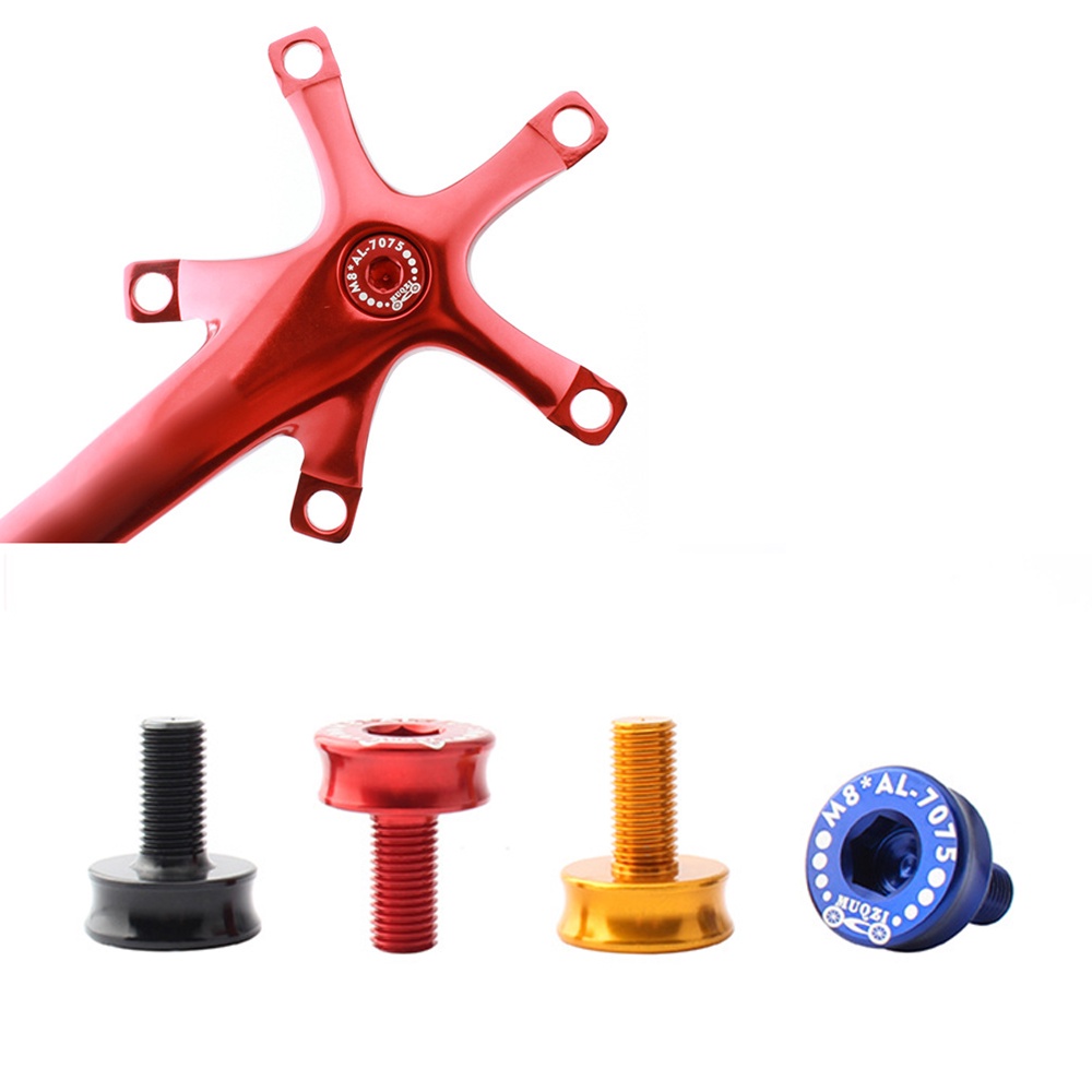 Bộ 2 Ốc Vít Hợp Kim Nhôm M8 Nhiều Màu Sắc Gắn Trục Dưới Xe Đạp MTB