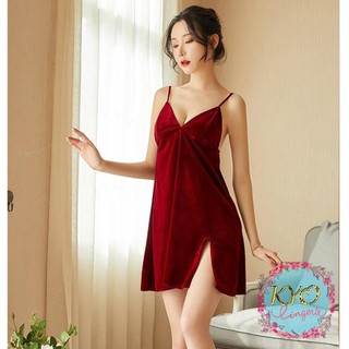 [Mịn - Đẹp - SIÊU PHẨM] 🌹HOT 🌹 váy ngủ nhung đẹp -đầm ngủ gợi cảm cao cấp B1029