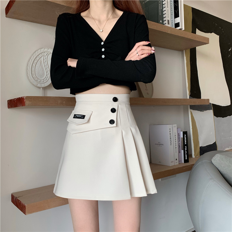 Chân Váy Chữ A Xếp Ly Phong Cách Hàn Quốc Trẻ Trung Với 2 Màu Tùy Chọn | BigBuy360 - bigbuy360.vn