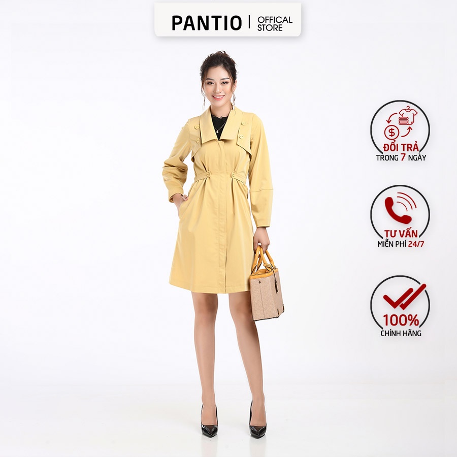 FAD9455 - Áo khoác ngoài vải thô mềm dáng suông - PANTIO