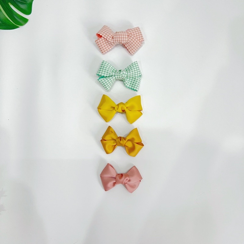 Cặp tóc nơ lụa Hàn Quốc đáng yêu cho bé gái