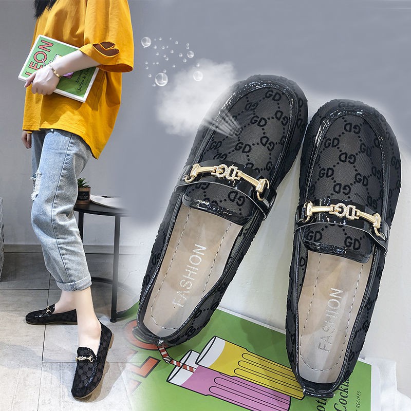 Giày Búp Bê Đế Mềm Phối Lưới Thiết Kế Dễ Thương Cho Nữ | BigBuy360 - bigbuy360.vn