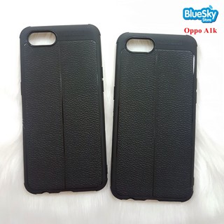 Ốp lưng Oppo A1k nhựa dẻo giả da