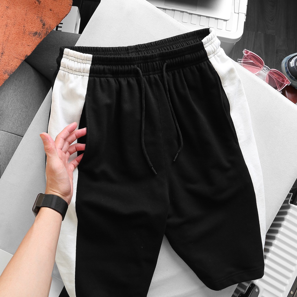 Big size- Quần short thun vải nỉ phối đẹp, độc, form chuẩn