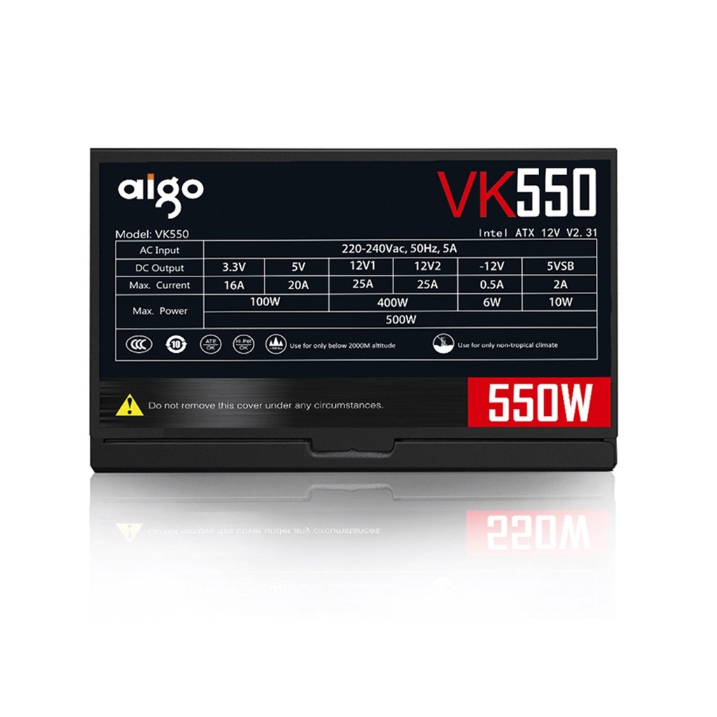 Nguồn Máy Tính AIGO VK550 550W - Hàng Chính Hãng