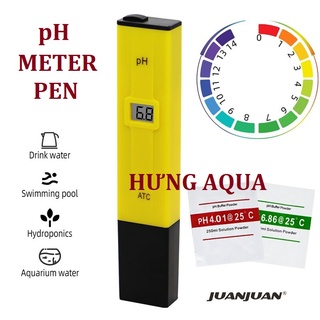 Bút đo pH, bút đo độ pH bể cá, pH meter pen kết quả nhanh và chính xác, Bộ đôi dung dịch tăng-giảm pH